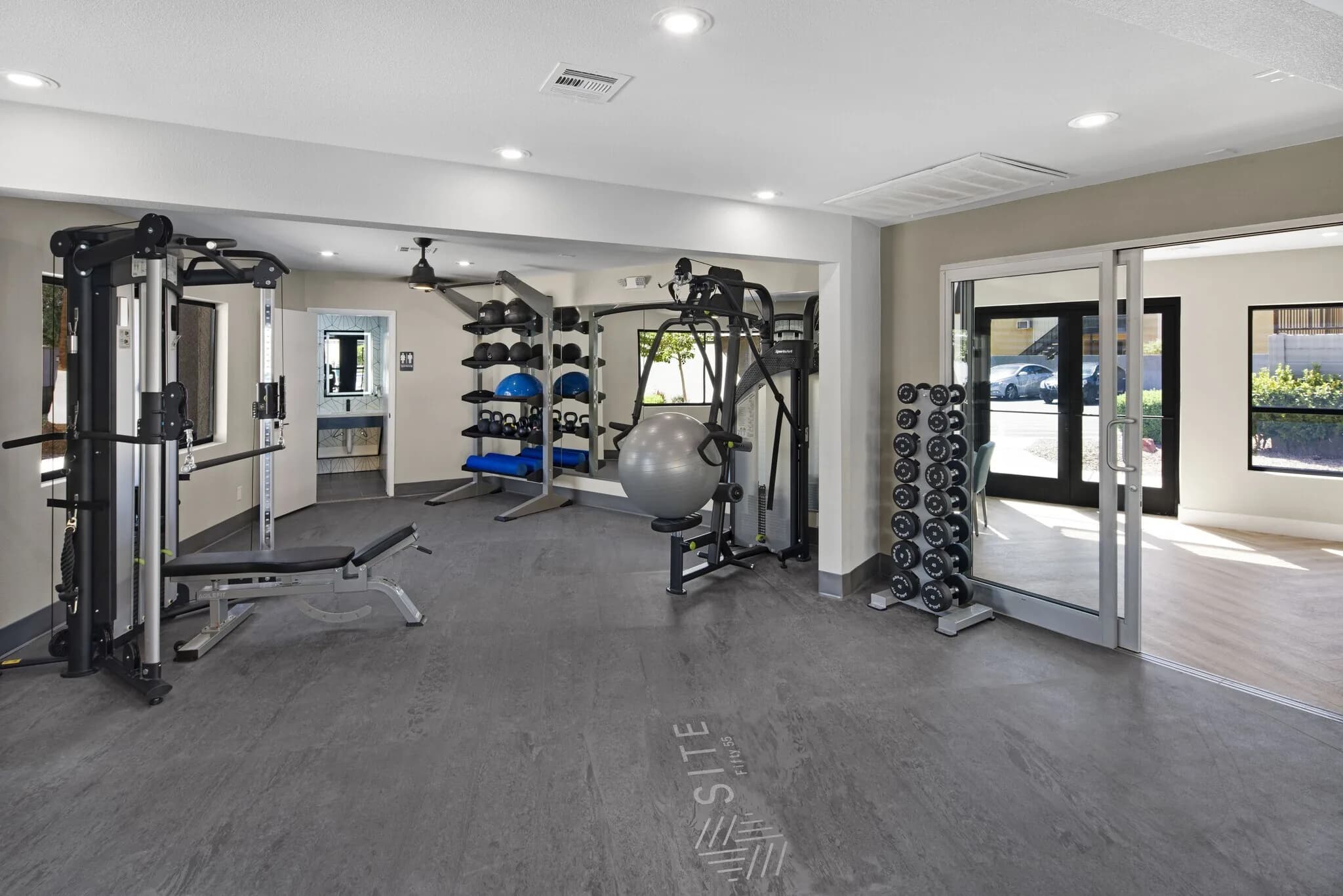 Fitness centre at SITE Fifty55, Las Vegas, NV